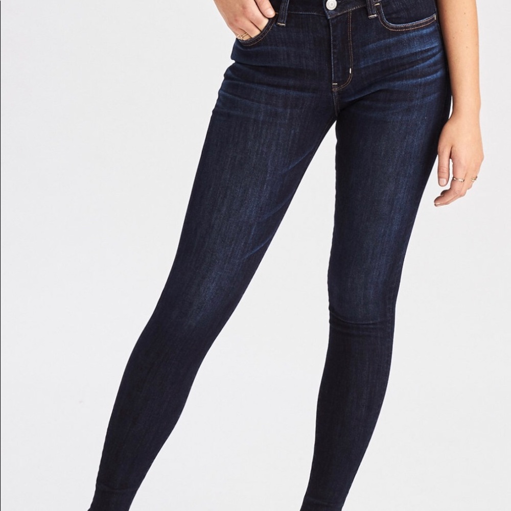Dark wash skinny jeggings